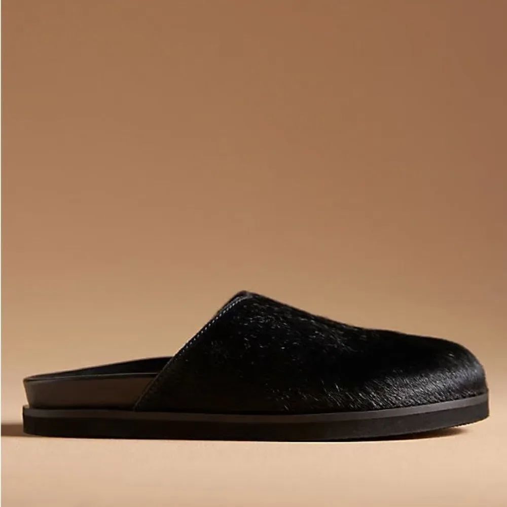 Anthropologie Calf Hair Clogs NIB